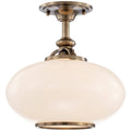 1 Light Semi Flush Old Nickel B53206