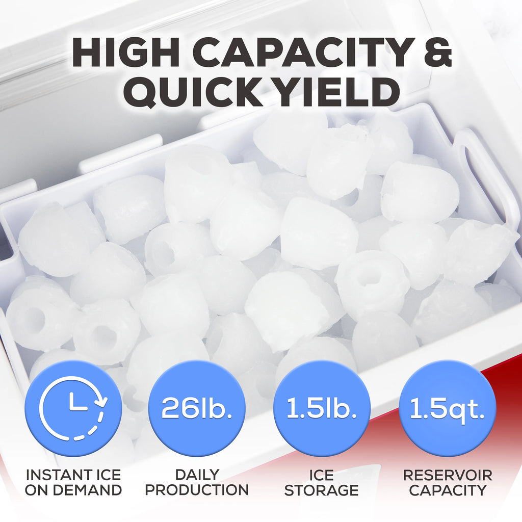 Automatic Self-Cleaning 26-Pound Ice Maker T7649