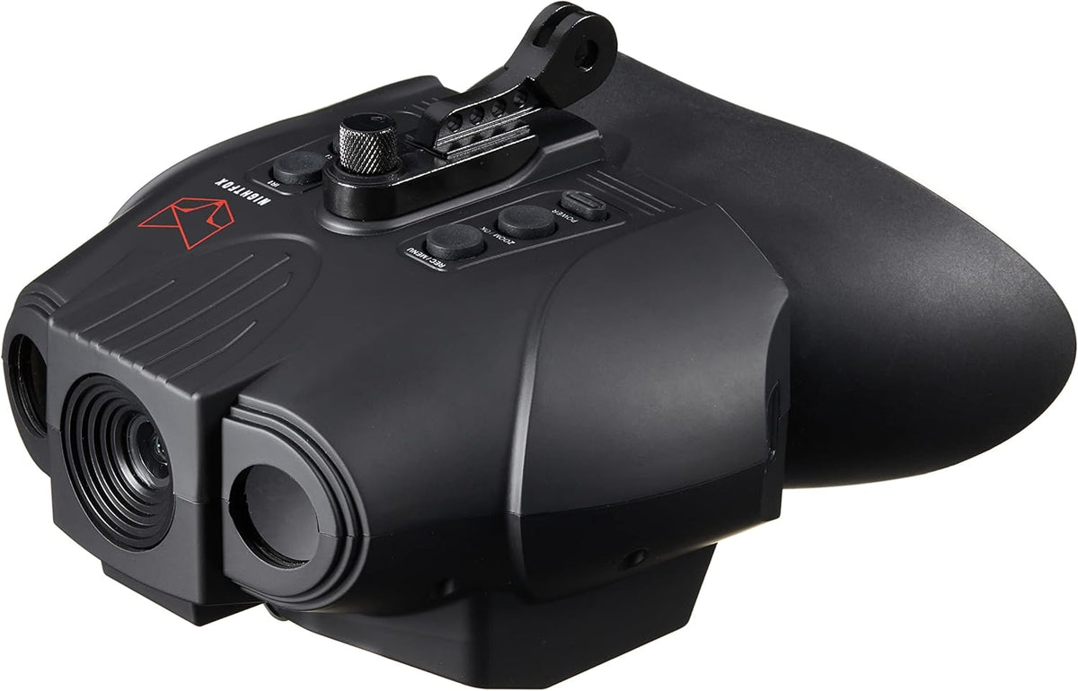 Red HD Digital Night Vision Goggles with 1x Magnification, 940nm Infrared, 1080p Video, USB Rechargeable T433125