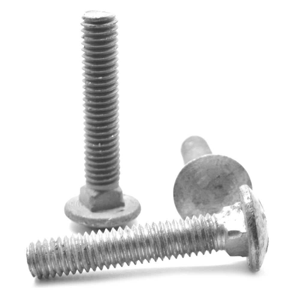 1/2x22-13 x 13x226x22THD Coarse Thread A307 Grade A Carriage Bolt Low Carbon Steel Hot Dip Galvanized Pk 50 T167202