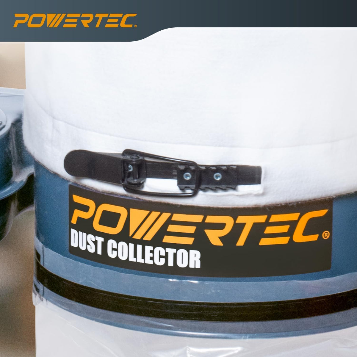 1 HP Dust Collector with 1 Micron Bags and Mobile Base S86741