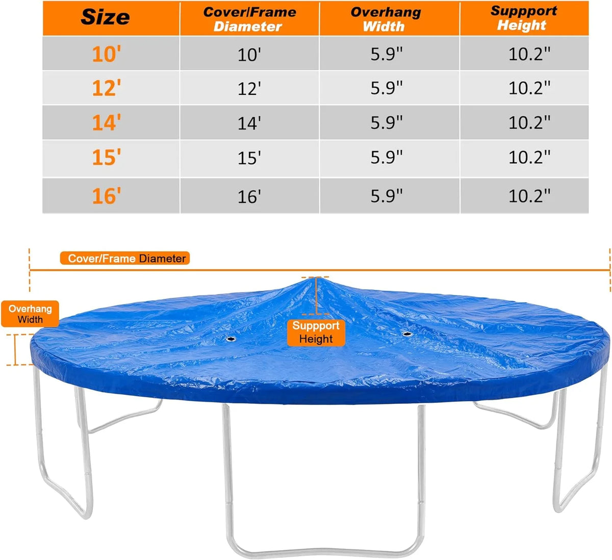 10 Foot Trampoline Winter Cover N432
