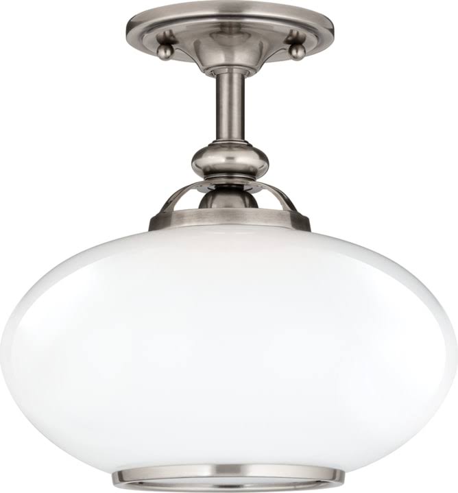 1 Light Semi Flush Old Nickel B53206