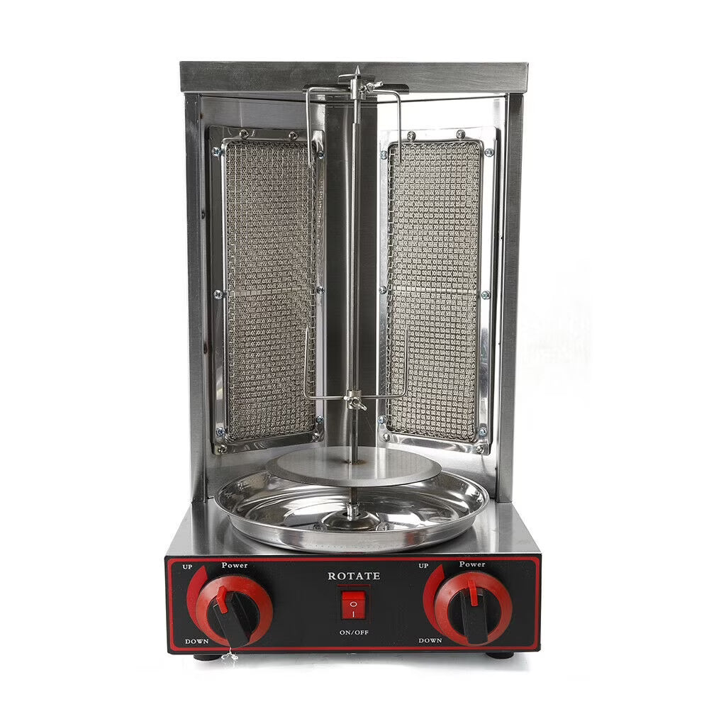 110V Gas Vertical Spinning Doner Kebab Grill Machine Broiler Shawarma Machine Z50669
