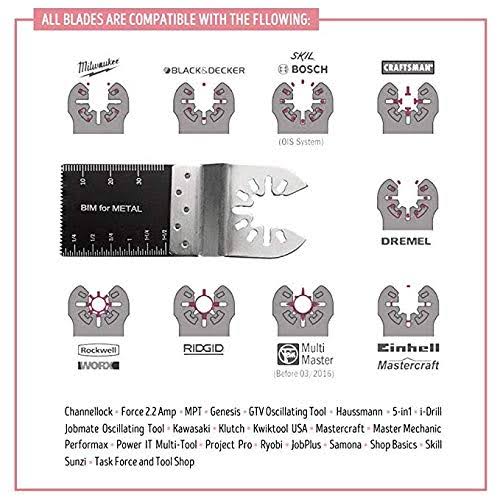 50 Pack Bi-Metal Oscillating Multi Tool Saw Blades O588098