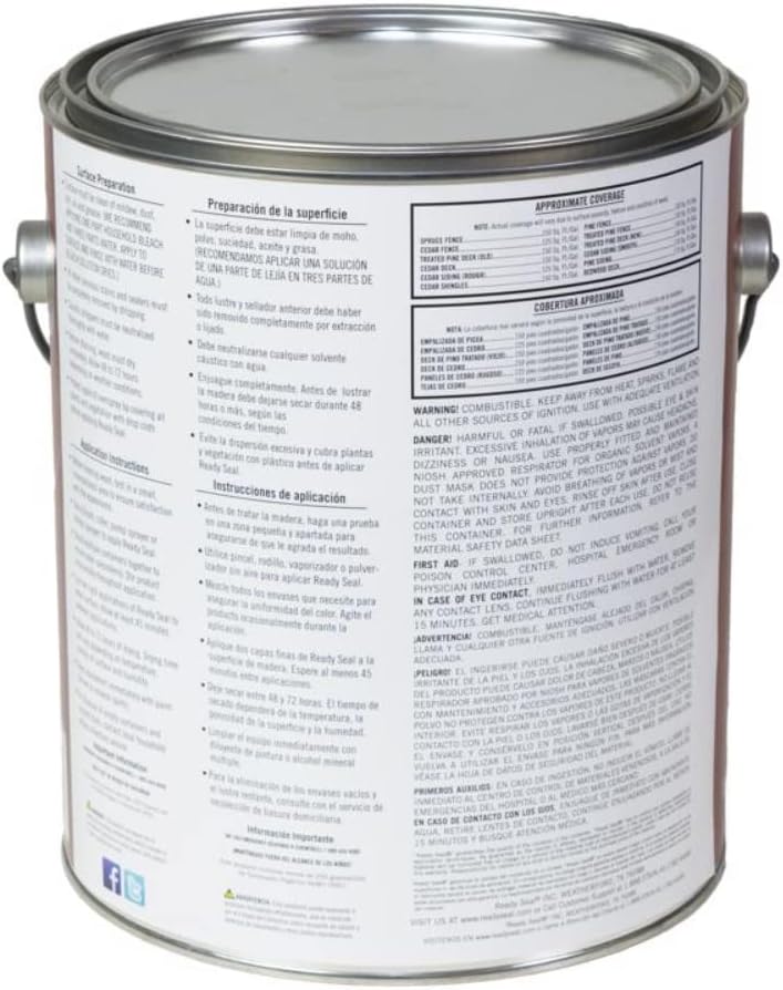 1 gal Mission Brown Exterior Wood Stain and Sealer N442775