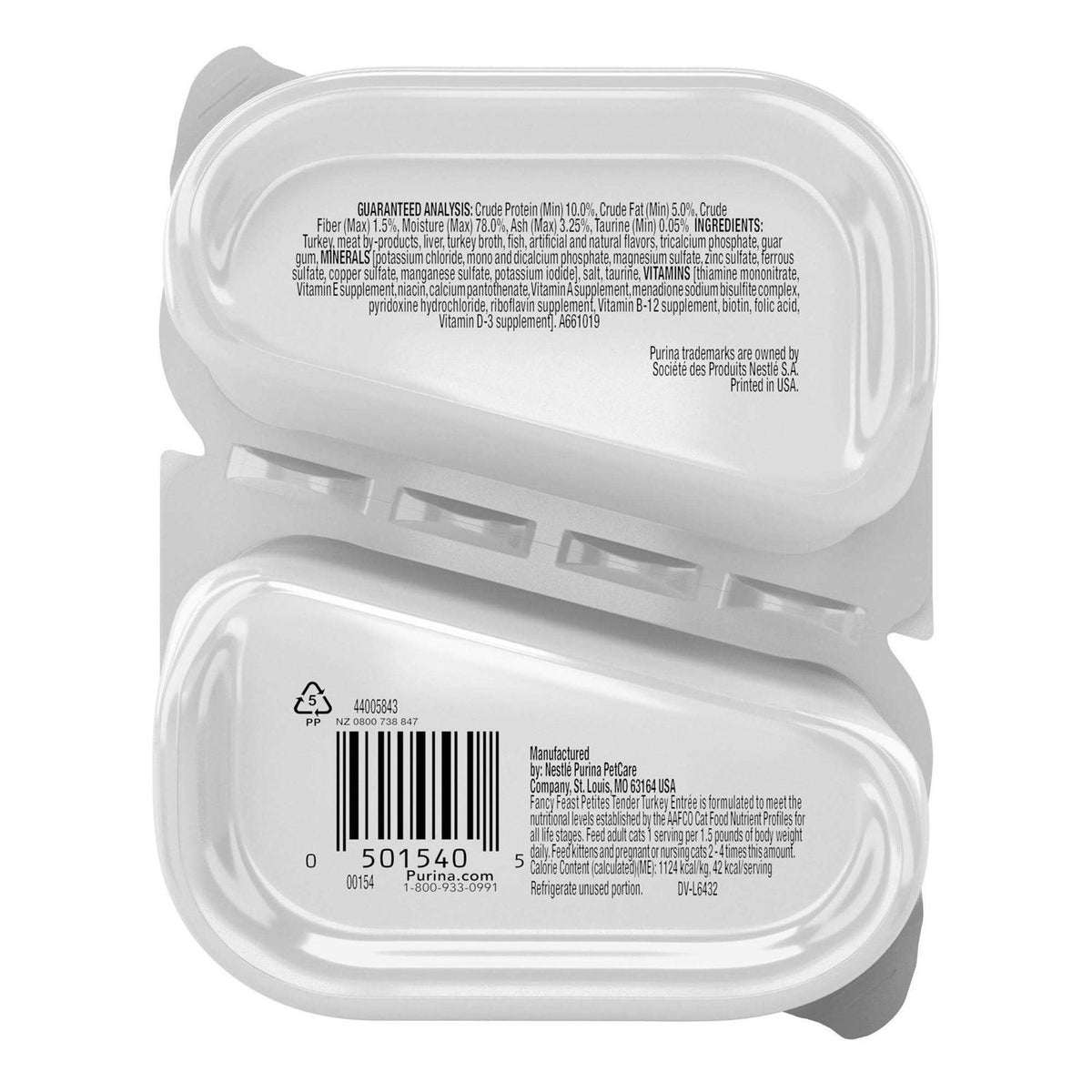 Pate Tender Turkey Entree Wet Cat Food U65617