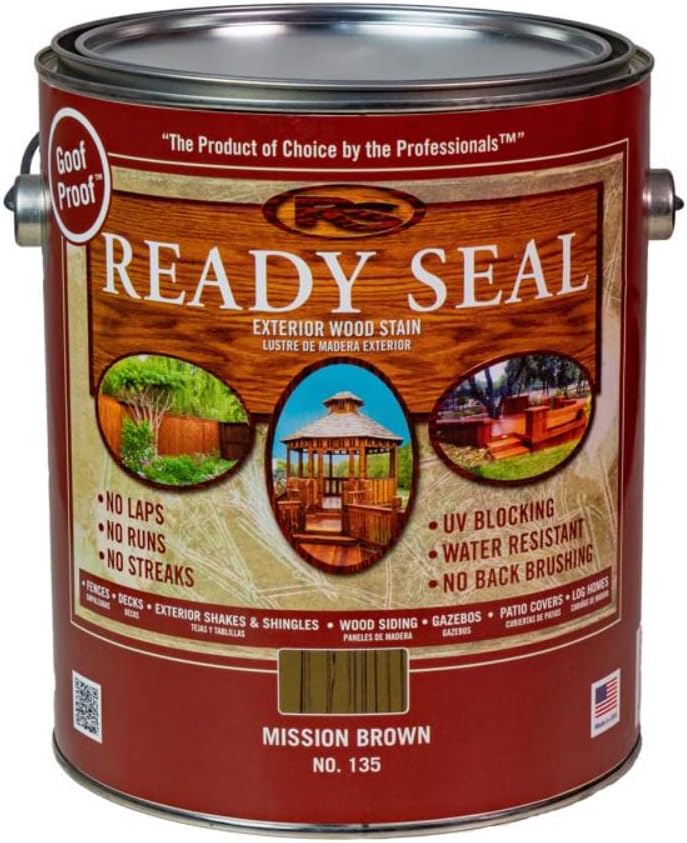 1 gal Mission Brown Exterior Wood Stain and Sealer N442775