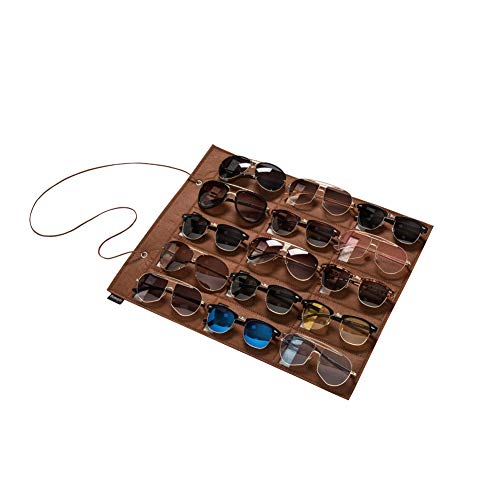 16 Slots Grey Wall Mounted Sunglasses Organizer N379754