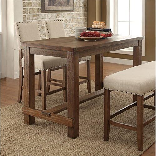 Wood Counter Height Dining Table S8239