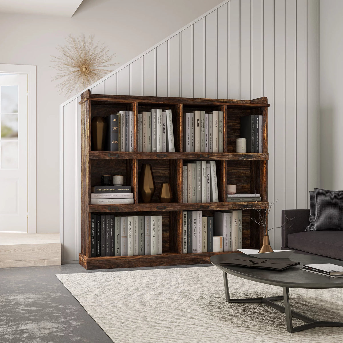 10-Compartment Open Cubby Storage Shelf B959634
