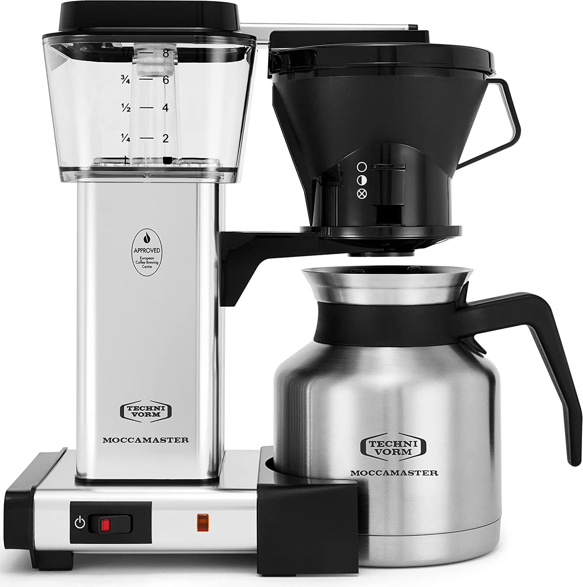 Polished Silver Coffee Brewer, 32 oz I42948